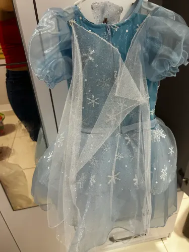 Vestido frozen Elza luxo usado uma única vez apresentação de ballet 