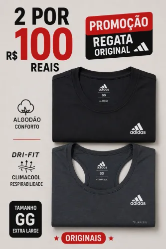 Kit 2 Regatas Adidas GG originais - R$80