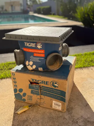 Caixa de Inspeção / Interligação de Esgoto Tigre 100mm - Nova, Nunca Instalada