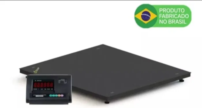Balança capacidade 3 mil kilos base 1.50x1.50 nova garantia de um ano nacional com inmetro