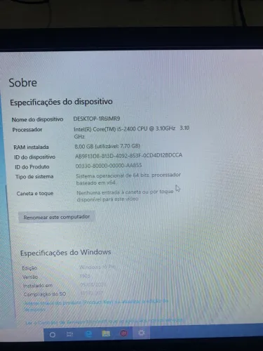 PC Gamer de Entrada - Core i5, 8GB RAM, Windows 10 Pro (Pronto para Uso!)