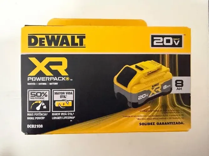 Bateria Powerpack 8Ah XR DEWALT DCB2108 20V