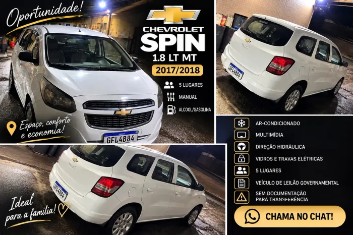 Chevrolet Spin LT 1.8 8V Econo.flex 5P Mec. 2018
