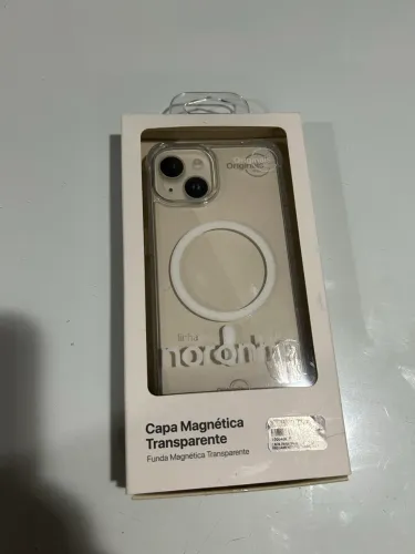 Capa iPhone 14 com MagSafe transparente Original Iplace