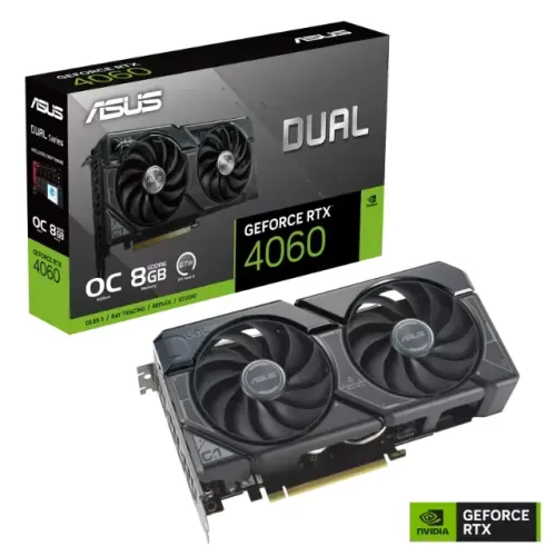 Placa de Video GPU Nvidia Asus Dual RTX 4060 8GB 