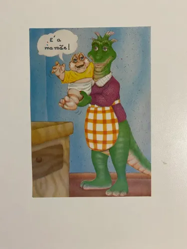 Papel de Carta Família Dinossauro