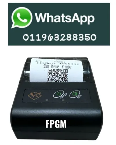 Mini Impressora Portatil Bluetooth 58mm Android - IOS  - Nova 