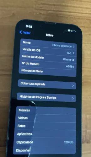 Phone 14 128GB - Ótimo estado, valor excelente, passo no cartão
