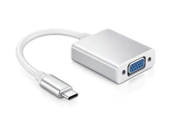Adaptador Tipo C para Vga Conversor Usb-C para Monitor Projetor Notebook