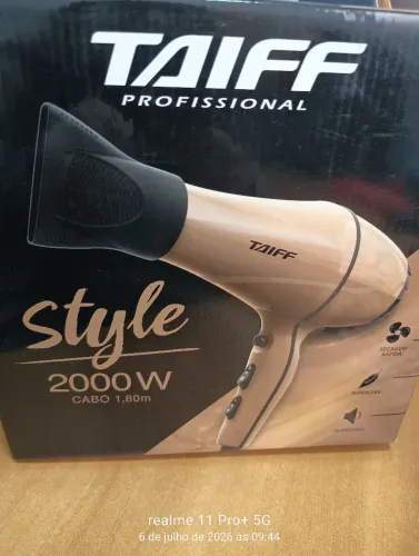 Secador taiff style 2000w novo 