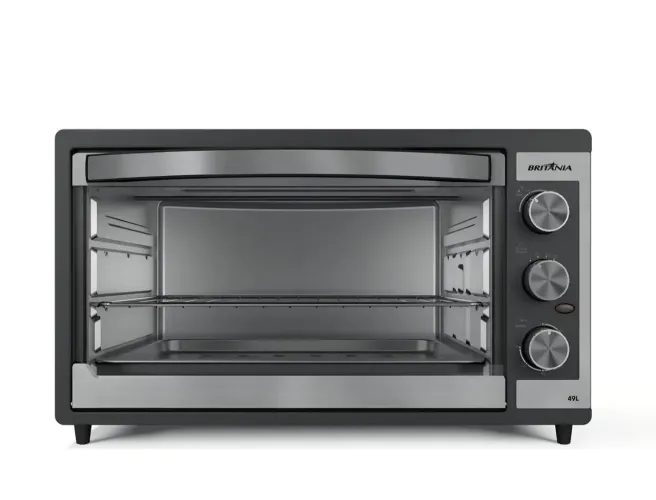 Forno Elétrico Britânia 49L Preto Dupla Resistência (NOVO)