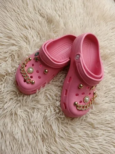 Crocs pink de plataforma