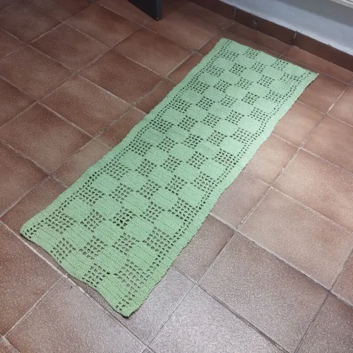 Tapete de crochê 1m15cm