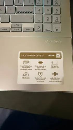 Notebook Asus Vivobook 15 - Menos de 1 ano de uso - possui NF