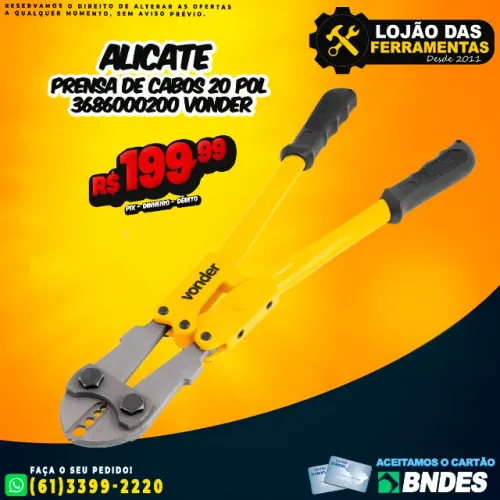 Alicate Prensa de Cabos 20 36.86.000.200 Vonder