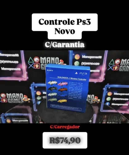 Controle de Ps3 Novo