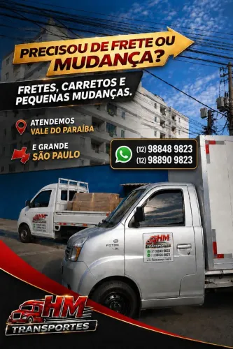FRETES, PEQUENAS MUDANÇAS, VALE DO PARAIBA E REGIAO, GRANDE SP