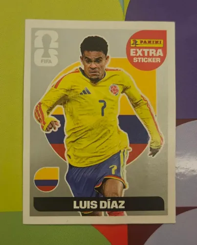 Figurinha Extra Sticker Luis Díaz Copa 2026 Panini