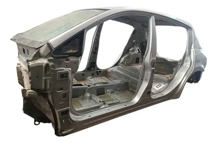 Carcaça Carroceria Traseira Teto Tiida 2008 A 2012 Cinza Ciano