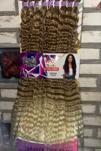 Cabelo Cacheado Fibra 100% Orgânica 80cm 300gr Anjo