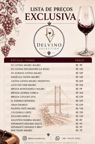 Vinhos Exclusivos Premium Alta Gama - Preços Incríveis - Entrefa Florianópolis e região. 