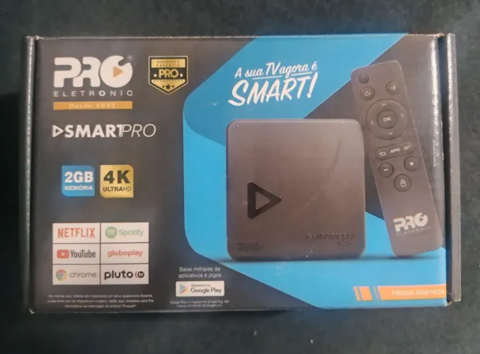 Aparelho SMART TV PRO ELETRONIC para transformar TV em SMART.