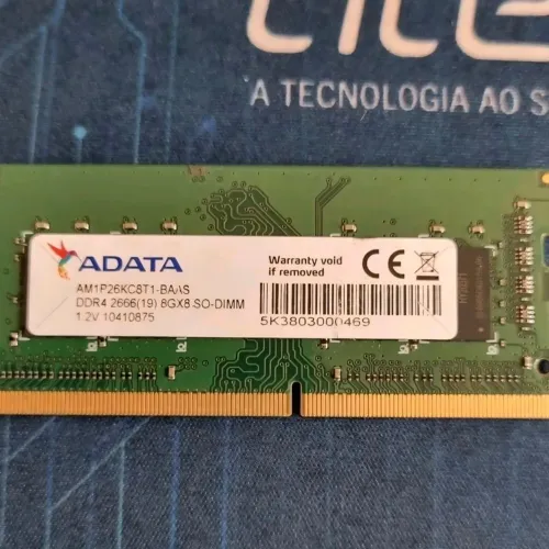 memória ram adata ddr4 8gb 2666mhz