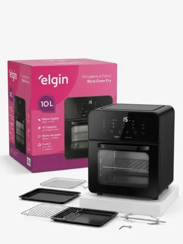 Fritadeira e Forno Elétrico Style Oven Fry 3 em 1 Elgin - 10 Litros, 220V