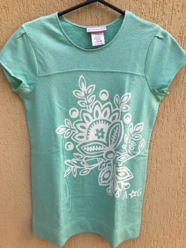 Vestido Infantil Verde Agua Da Marca American Girl