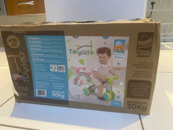 Bicicleta de Equilíbrio Toyciclo Roma Babies - Nova na Caixa Lacrada