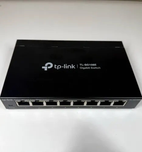 NOVO - Switch TP-Link TL-SG108E 8 Portas Gigabit Omada Rede RJ45 10/100/1000 NF