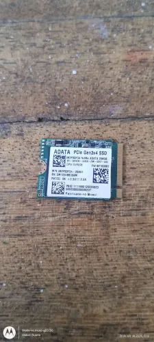 Novo SSD MVMe 258gb novo
