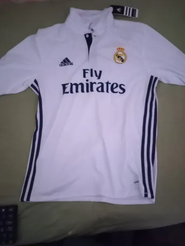 Camisa real madrid 2016 manga longa