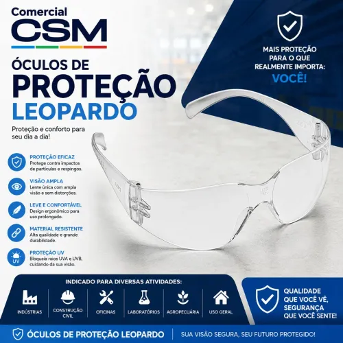 Oculos de Proteção INC Leopardo CA 11.268
