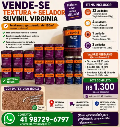 Textura SUVINIL + selante 
