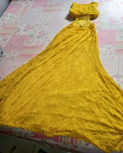 Vestido de festa Amarelo longo