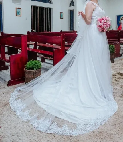 Vestido de noiva 2 em 1