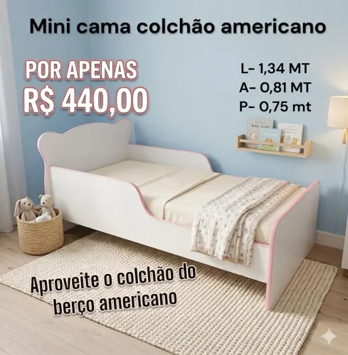 Mini cama de MDF