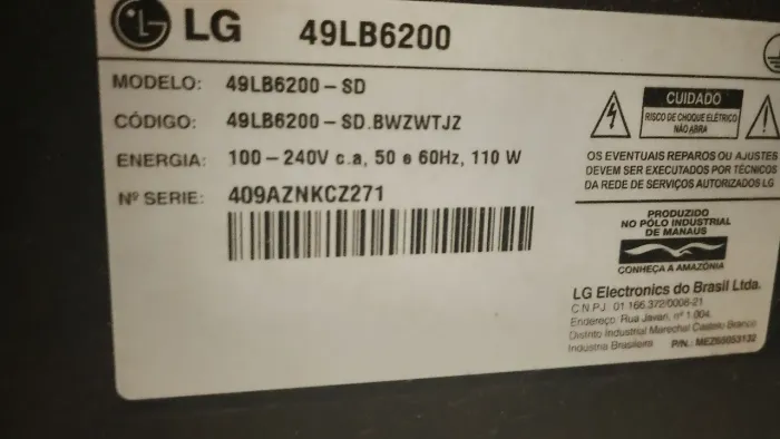 TV LG 50 podegadas