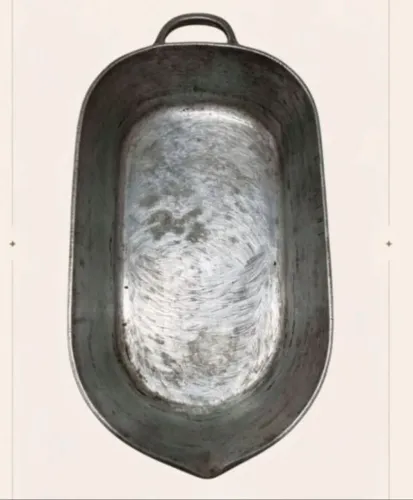 Assadeira Oval Antiga Alumínio Fundido Grosso IBHM