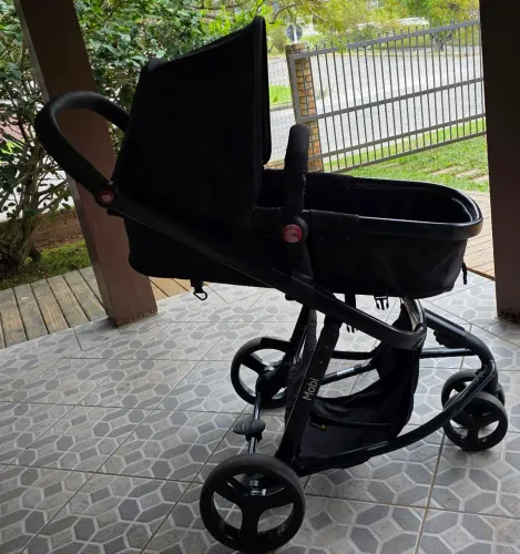 Carrinho Travel System Safety 1st, Mobi Trio, 0 a 15kg, Full Black