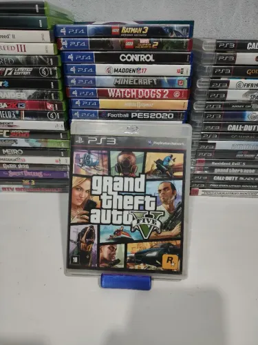 GTA 5 - PS3 Mídia Física - Completo com Mapa