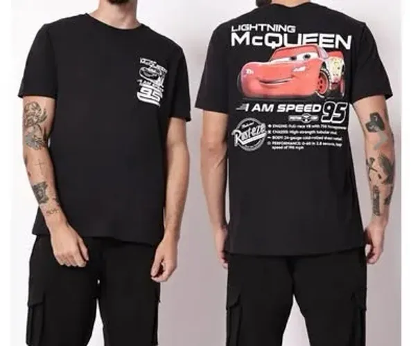 Camiseta Masculina do Cars Relâmpago Mcquee.