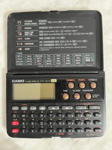 agenda casio data bank dc-7500a 500