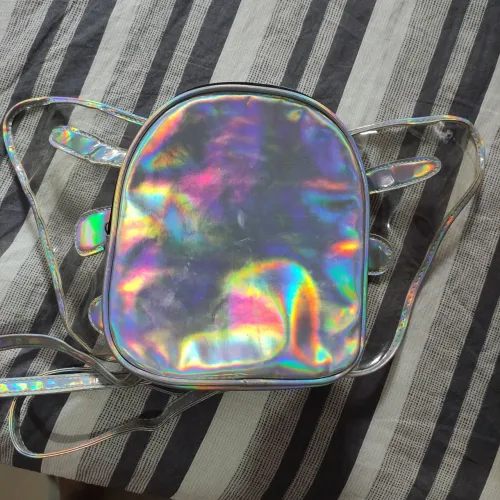 Mochila bolsa borboleta asas de fada furta cor