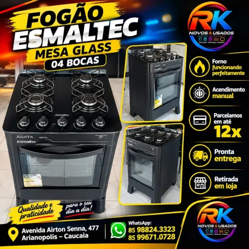 Fogão Esmaltec 4 bocas
