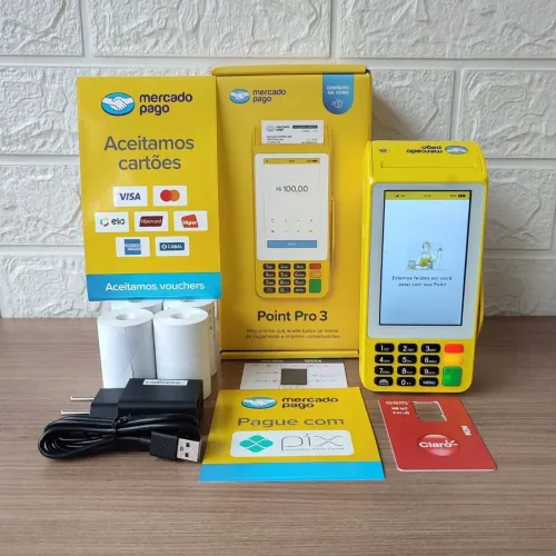 Máquina de cartão Mercado Pago Point Pro 3 pronta entrega nova e com garantia 