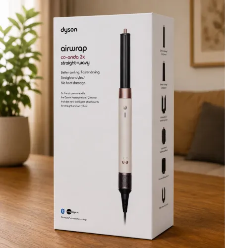 Dyson Airwrap HS09 Co-anda 2x Ceramic Pink & Rose Gold | Novo | Lacrado