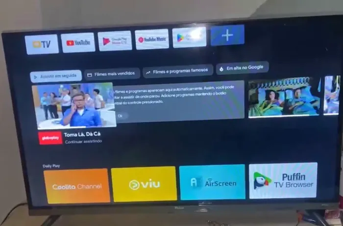 TV Philco, smart Android, 32. Apenas 7 meses de uso