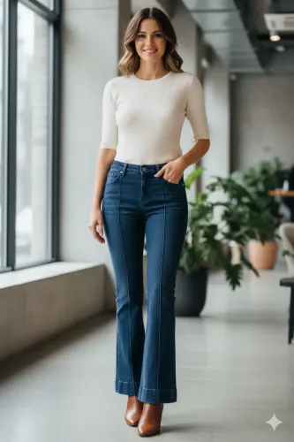 Calça feminina tam 36 jeans azul da Calvin Klein